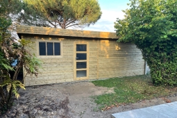 Garage en bois - Système panneaux